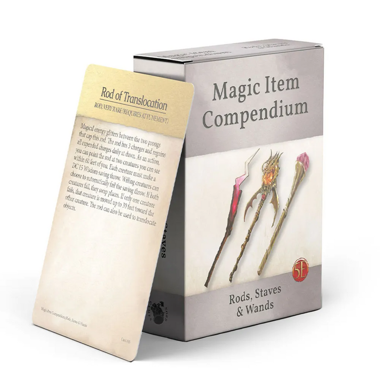 D&D: Magic Item Compendium Deck - Rods, Staffs and Wands