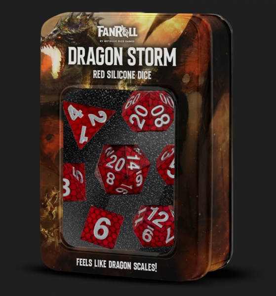Red Dragon Scales Dragon Storm Dice Set